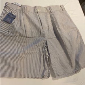Men Gray Seersucker Shorts